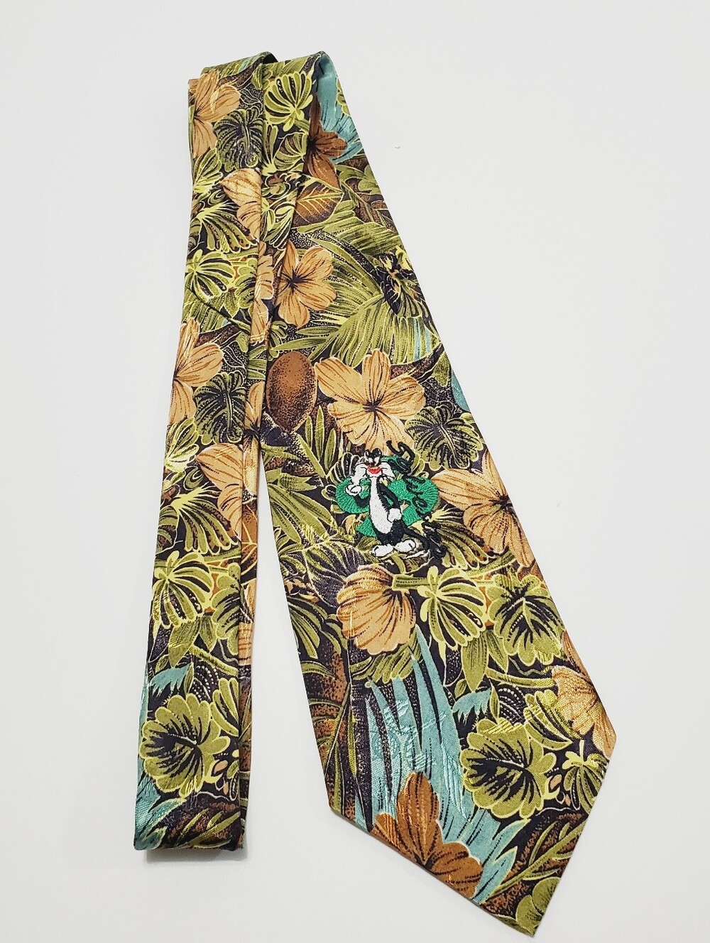 Polo Ralph Lauren Men's Neck Tie Multicolor Tropical Pattern Sylvester the Cat